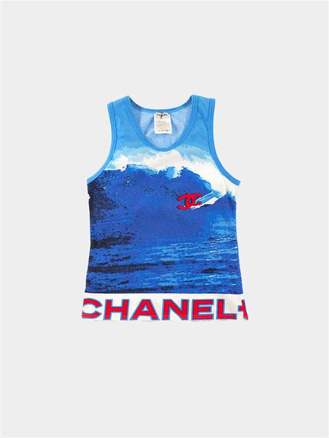 chanel surf tank|Chanel Surf 2002 SS Cotton Tank .